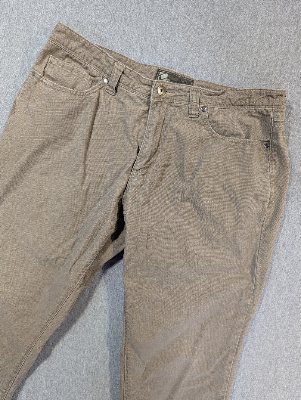 The BC Clothing Co Canvas Lined Pants Men's 34 X 30 Tan Outdoor Workwear